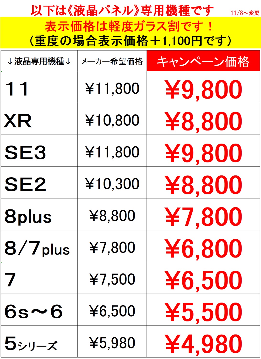 iPhoneの修理は草加市、八潮市、川口市、三郷市、吉川市、足立区のお客様は当日修理で技術力地域ＮＯ１、総務省修理登録店、フレンド草加本店へ